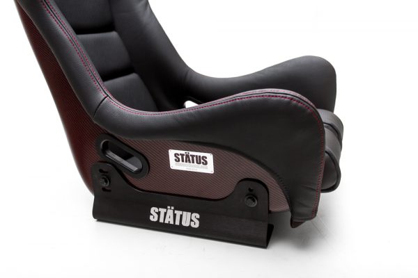 Status Racing Standard Ring GT-X Red Carbon Fiber Bucket Seat Leather
